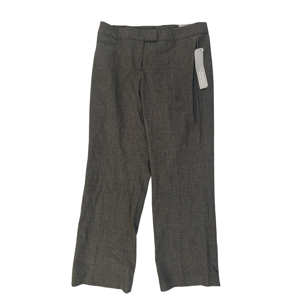 JM Collection Petite Women's Gray Plaid Pants Size 10P Regular Length‎ NWT